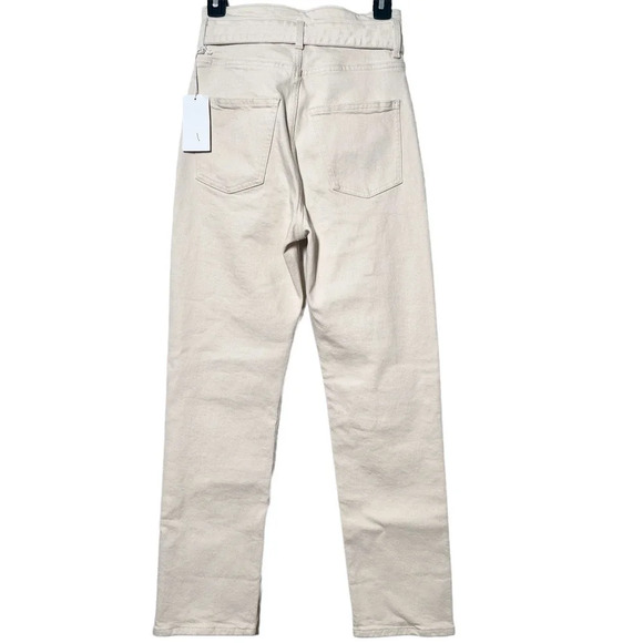 & Other Stories Cream Belted Straight Jeans 2 - Picture 6 of 9